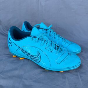 2.5Y Nike Mercurial Vapor 14 Club MG Soccer Cleats Blue Orange Black Low Top